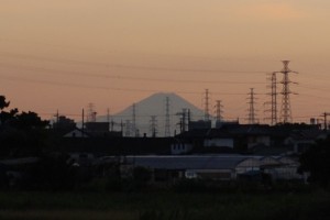 夏なのに東京から富士山が見えた! 夏なのに東京から富士山が見えた!