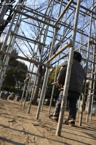 傾いてしまった...