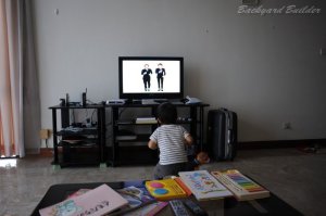 ピタゴラスイッチでノリノリ